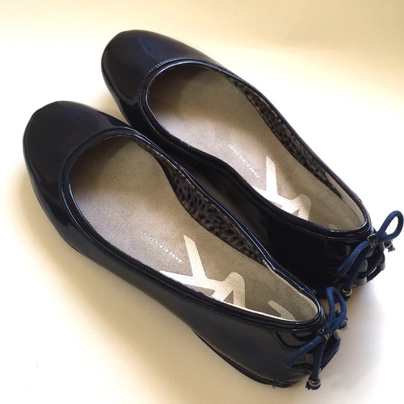 Anne klein navy blue flats Clearance